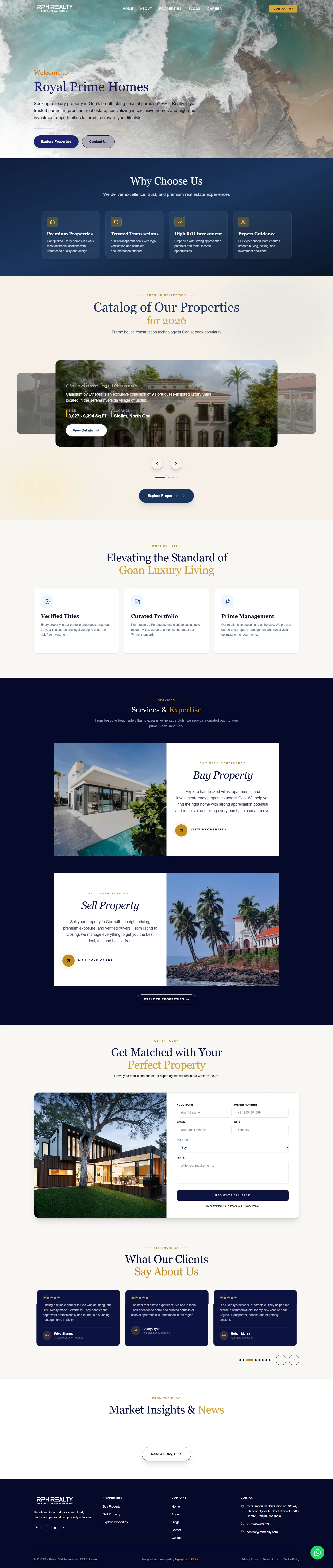 The RPH Realty website